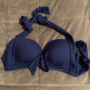 Bikini Top. Navy blue. SMALL. Liz Claiborne